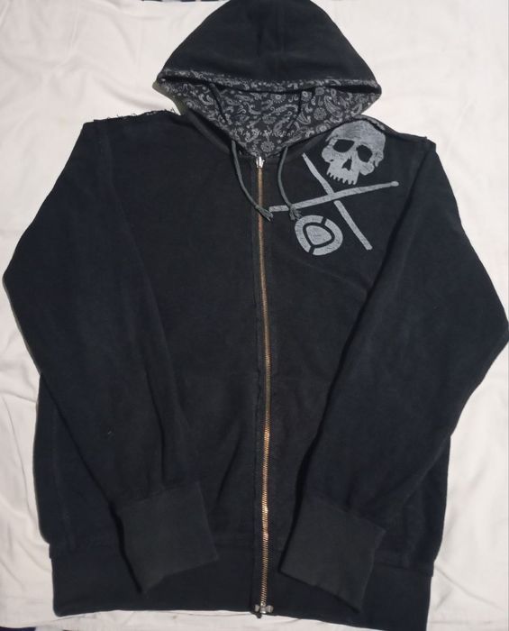 Винтажная двусторонняя зип-худи C1RCA (Circa) | Y2K Skater Style