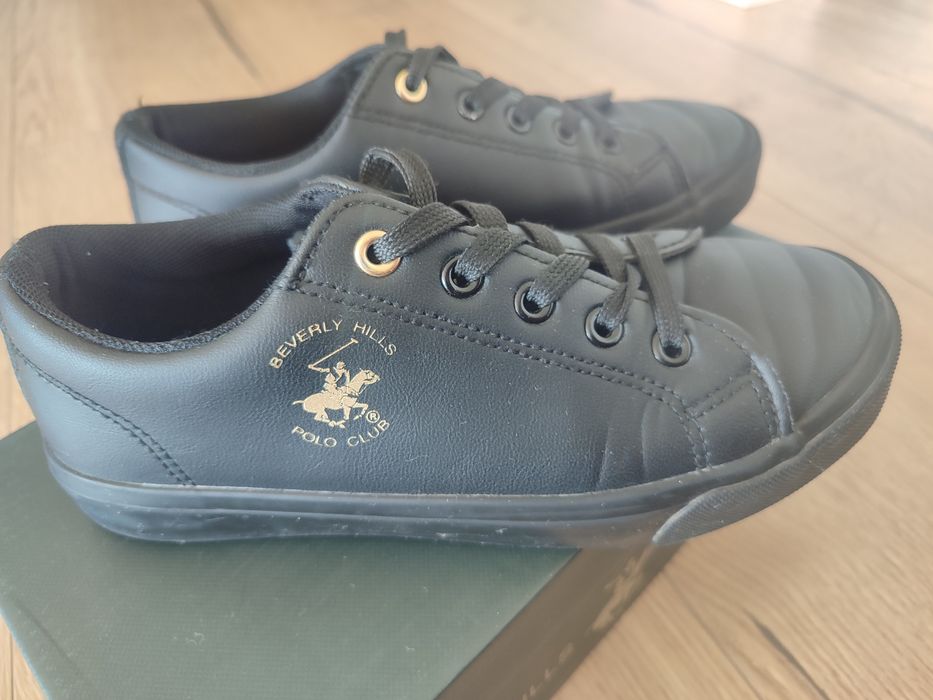 Czarne buty sportowe, trampki r. 36