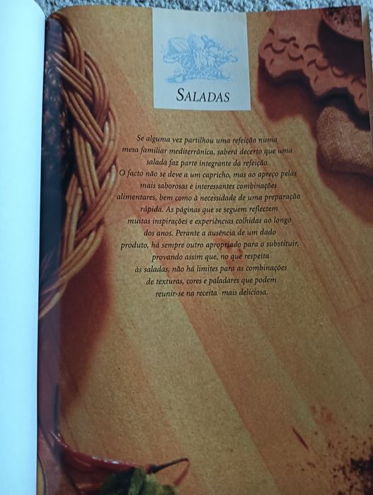 Saladas. Refeições-molhos-sobremesas	Coleção Boa mesa Como Novos