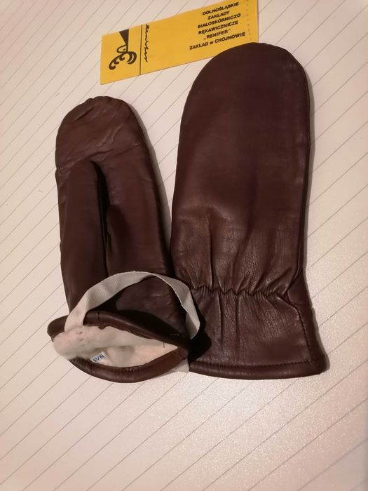 Rękawiczki łapki ze skóry licowej rozmiar 19