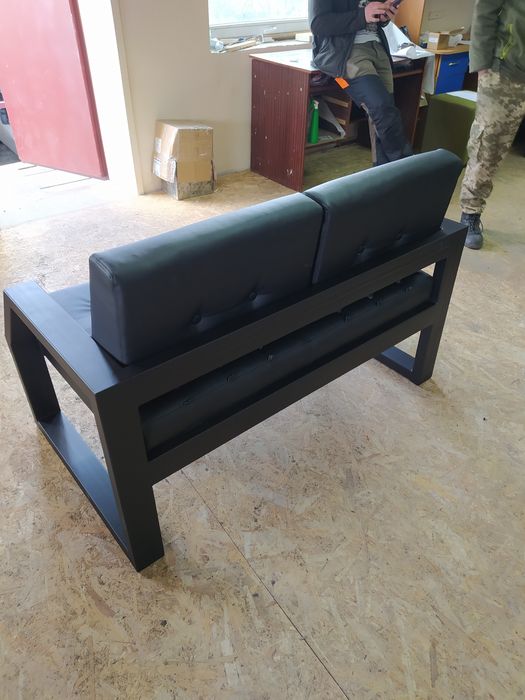 Диван лофт. Диван офисный. Диван для кафе. Диван из металла.