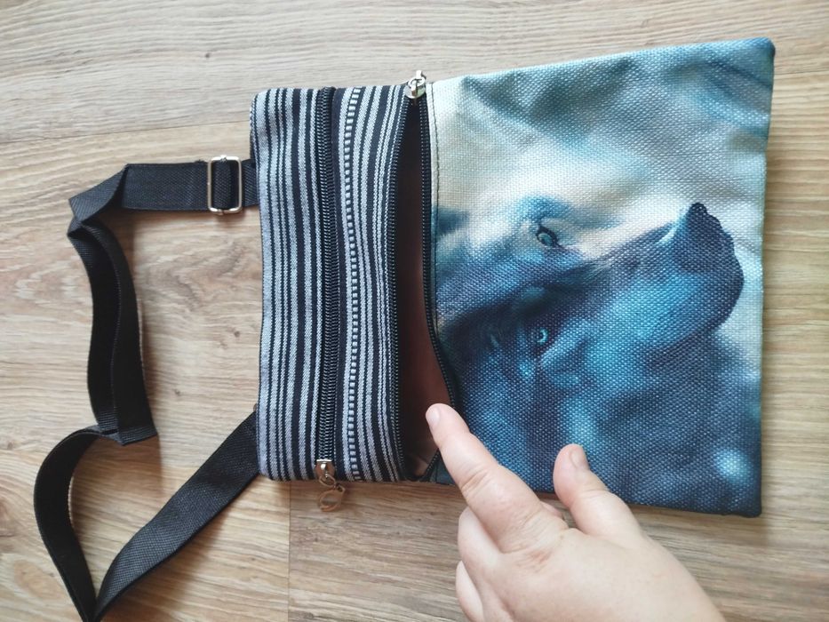 Torebka listonoszka Boho wilk
