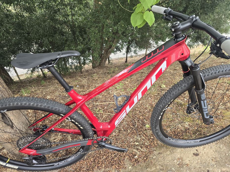 Bicicleta de btt m semi nova com sid e crossmax