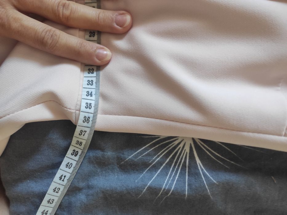 Sukienka hiszpanka długa Vinci Hit M 38 pudrowy róż