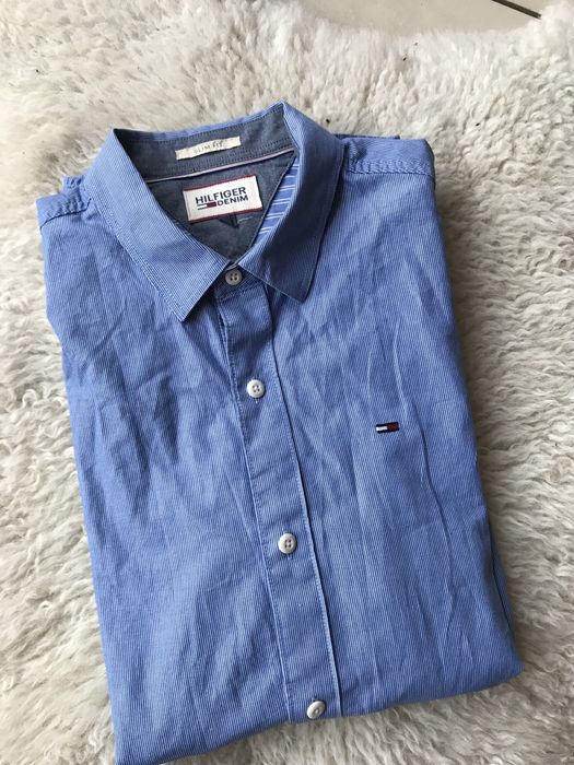 Koszula w drobne paseczki Tommy hilfiger rozm S
