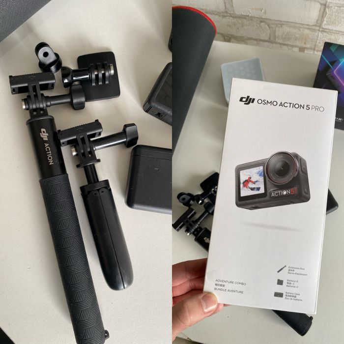 Екшн-камера DJI Osmo Action 5 Pro Adventure Combo +світлоUlanzi+флешка