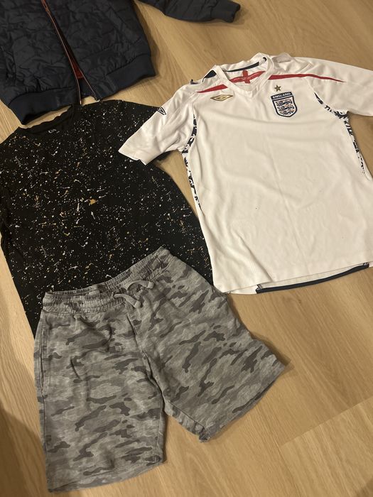 Paka dla  chłopaka 158 kurtka Tom Tailor. Koszulki Adidas Umbro