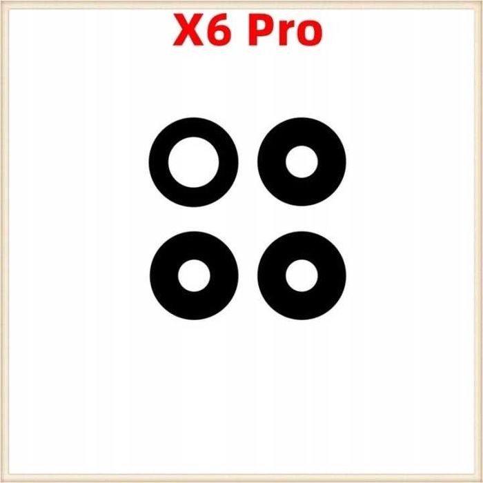 Szkło szybka oczko aparatu tylnego do Xiaomi POCO X6 Pro czarne