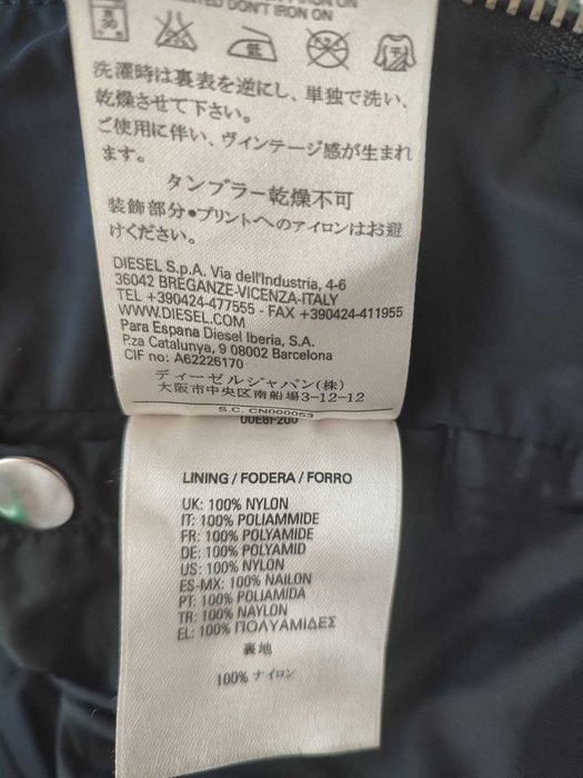 Czarna męska kurtka DIESEL oryginał