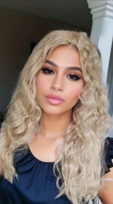 Nakładka na włosy, długie blond