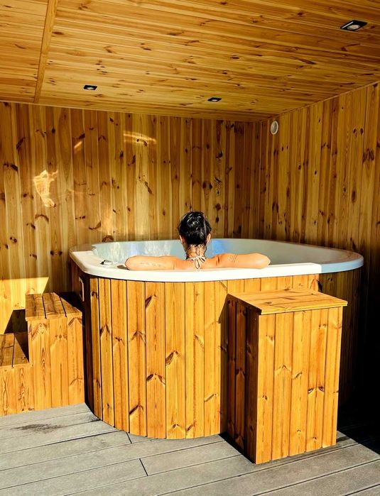 Domki nad morzem, domki letniskowe, sauna/balia, z psem, Lubiatowo