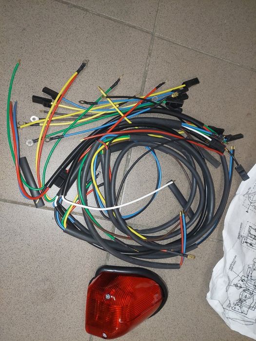 Nowy Polski zestaw naprawczy junak m10 instalacja lampa tyl