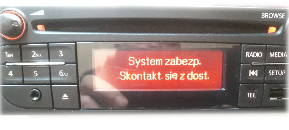 Radio Trafic III Master III Vivaro Movano Twingo III odblokowanie