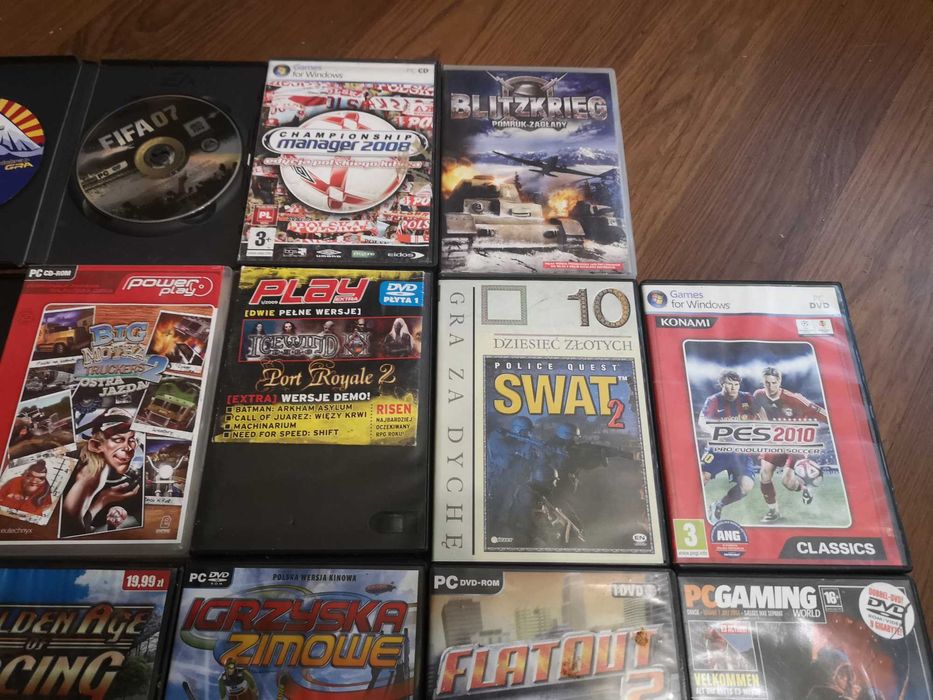 Gry PC Fifa 07, PES2010, Swat 2 itp. 14sztuk