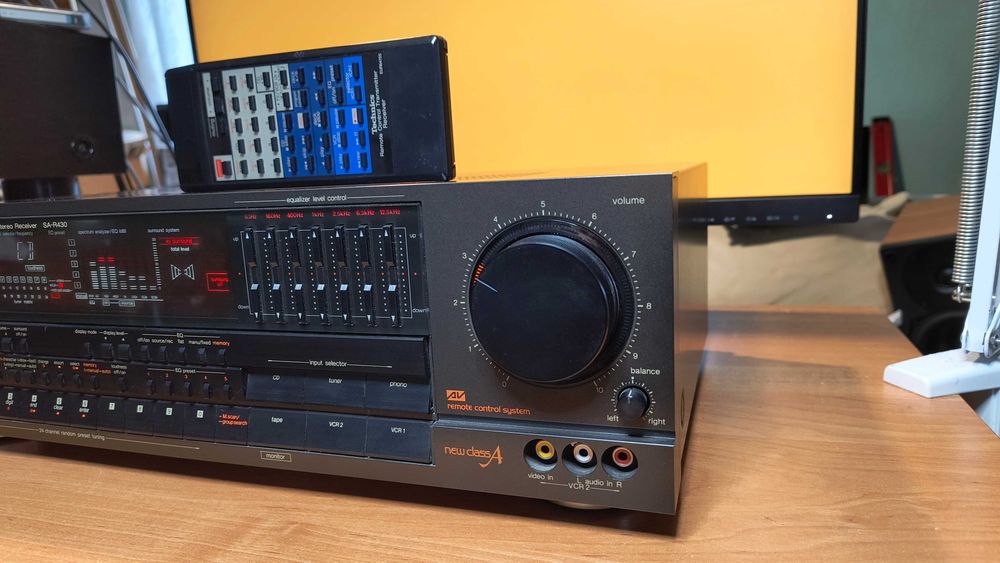 Amplituner Technics SA R430 Korektor Graficzny stan gabinetowy jedny ...