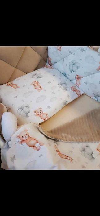 Стьогані бортики на 3 сторони ліжечка