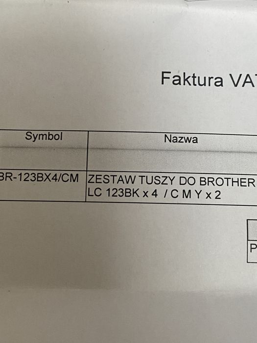 Tusze do drukarki Brother kolory czarny