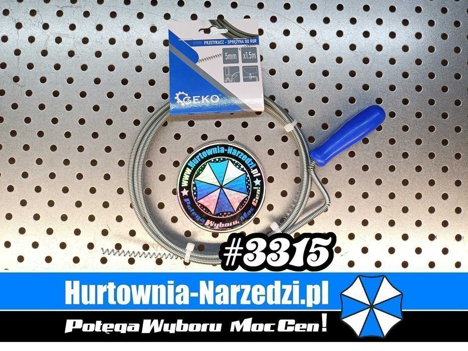 Przetykacz do rur sprężyna do rur 1,5m Spirala do Udrażniania Rur