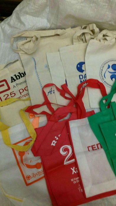 Екосумка тканьова з написами і зображеннями