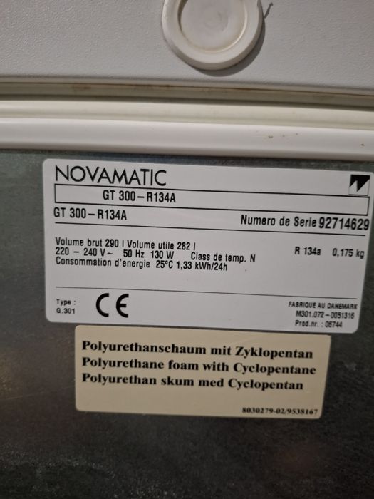 Arca congeladora orizontal 282 litros