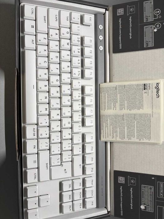 Клавіатура бездротова Logitech G515 Lightspeed White