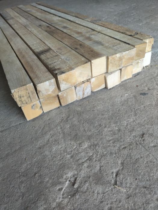 Kantówki drewniane, drewno workowane do palenia