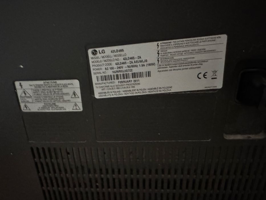 Tv lg 42 lg 42 i philips 42 pfs