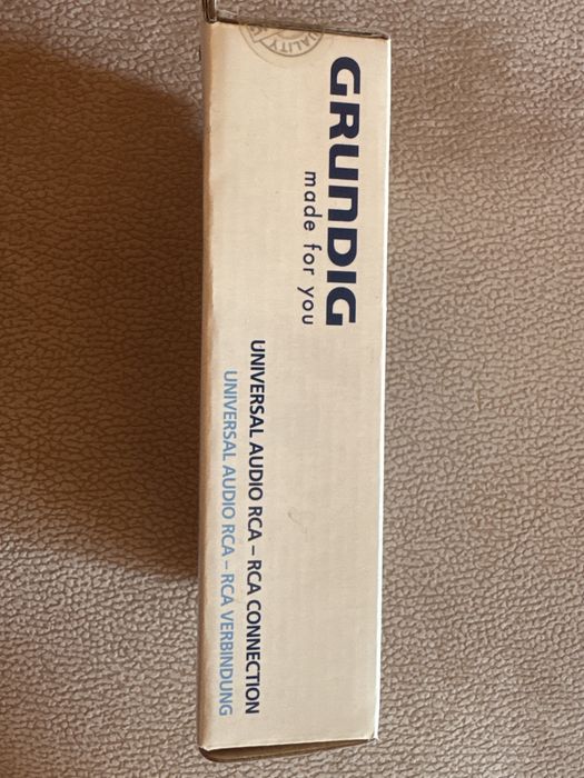 Profesjonalne kable 2RCA-2RCA Grundig, dł. 1,5 m. Nowe!
