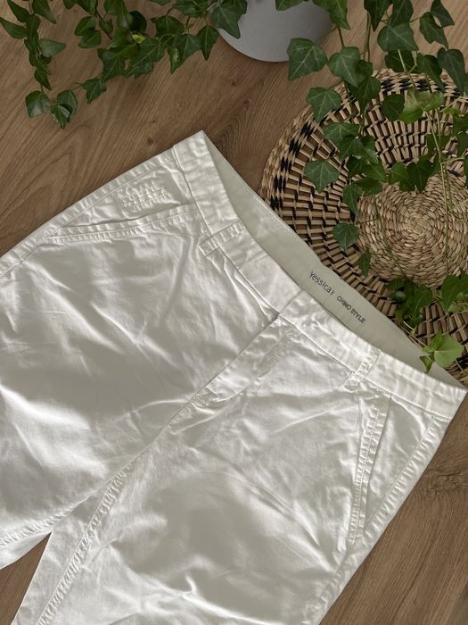 Spodnie chinos  białe c&a r. 38