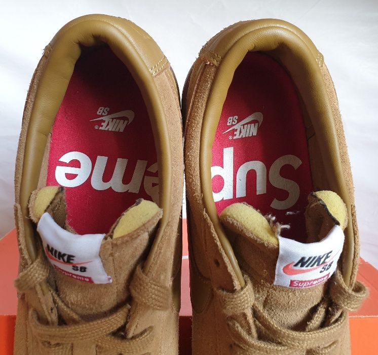 Nike Blazer Low GT x Supreme Tan 2016 9.5US/27.5CM/43EUR