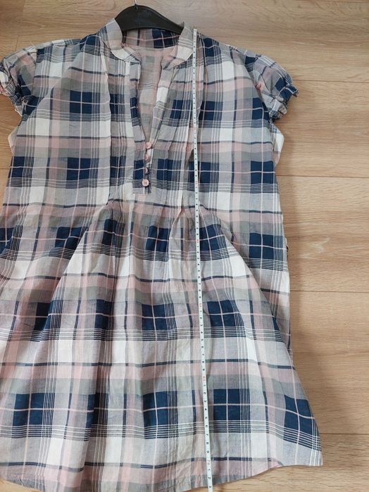 koszula tunika w kratkę r. 40
