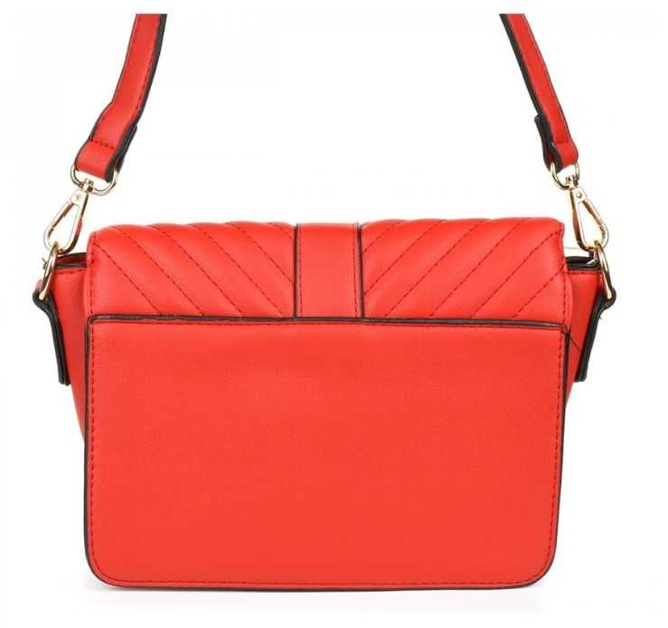 Versoli torebka listonoszka skóra ekologiczna czerwona