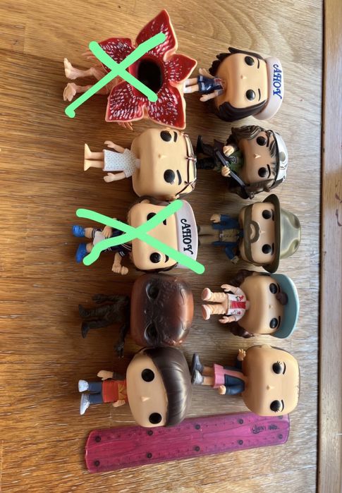 Bonecos de stranger things com 10,5 cm