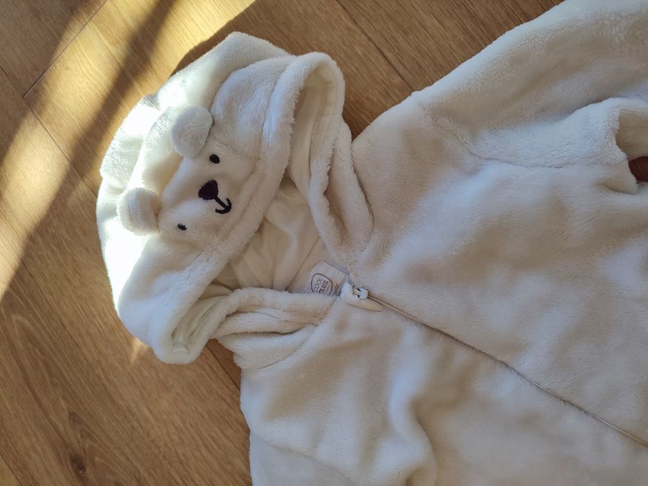 Kombinezon biały miś