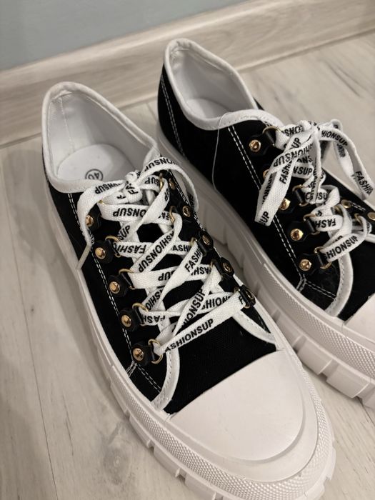 Nowe! Buty sneakersy na platformie trampki damskie 40