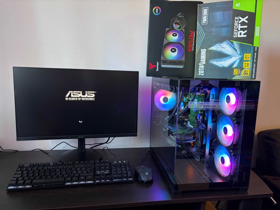 Pc/Gaming i7-9700KF/RTX 3050 8Gb / 32Gb Ram/WaterCooler/Completo