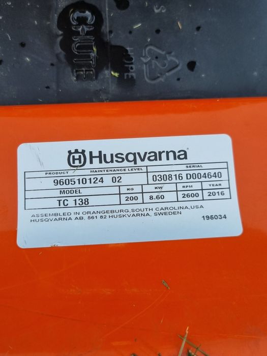 Traktorek Husqvarna TC138