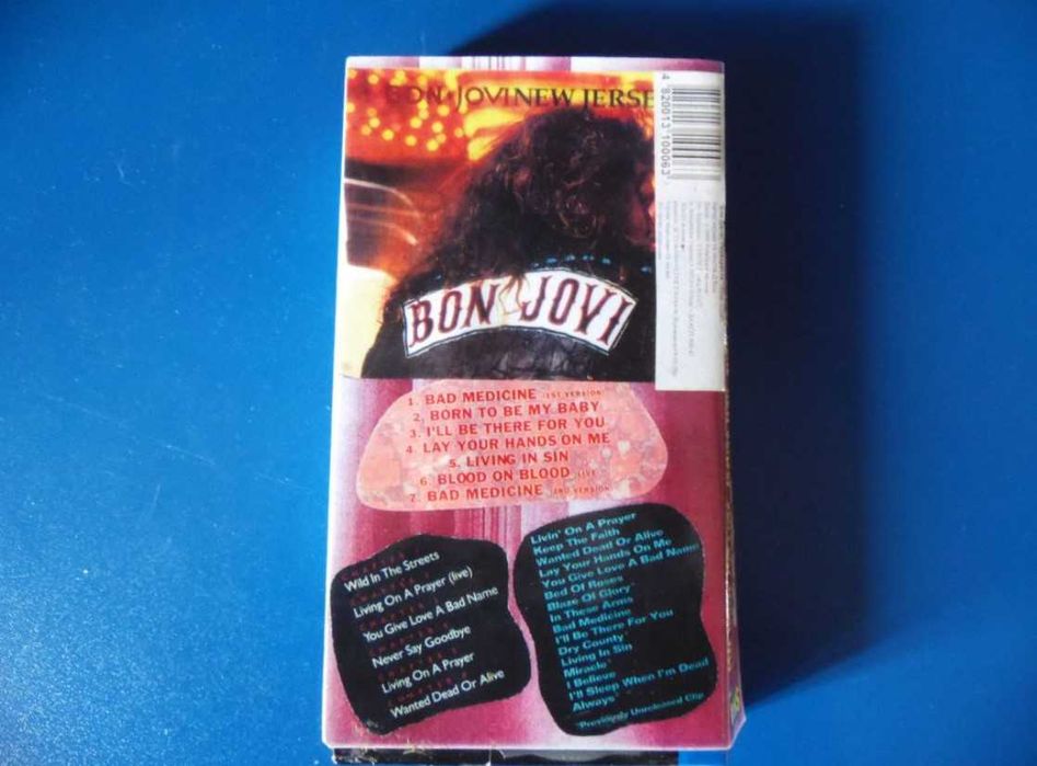 Кассета VHS Bon Jovi "Cross Road", "New Jersey", "Slippery When Wet"