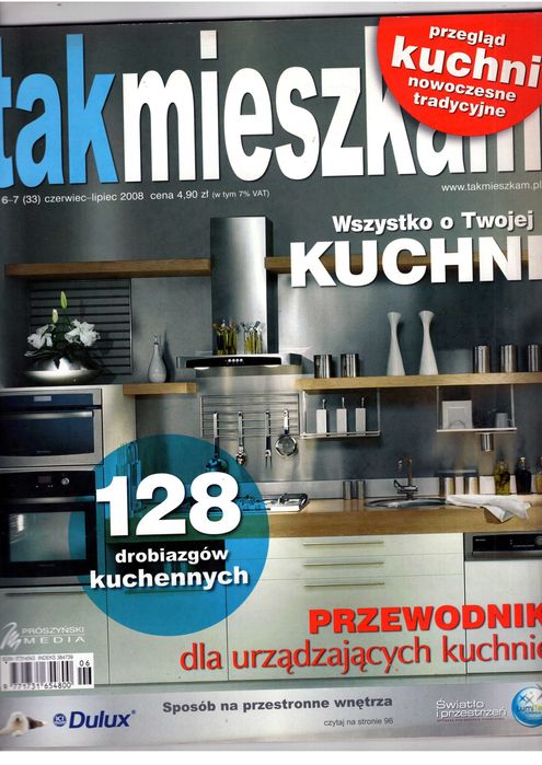 Tak Mieszkam 6,7(33) 2008 Przewodnik dla urządzających kuchnie | Wnętrza Design Poradnik dom mieszkanie