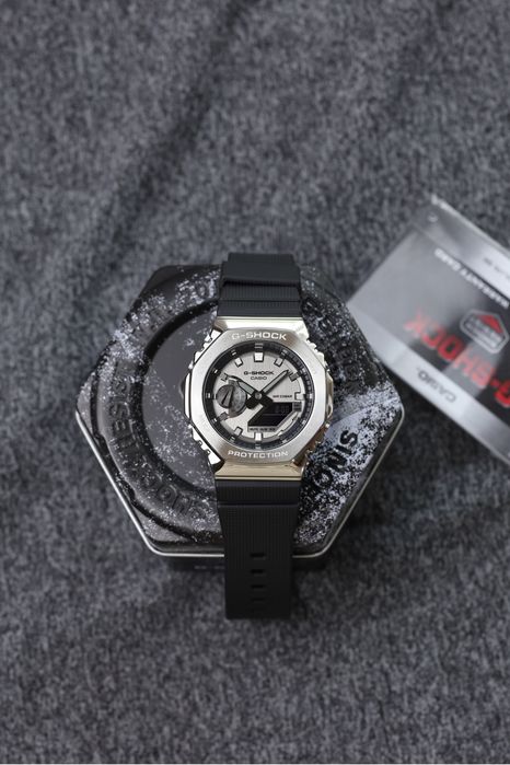 Годинник Casio G-Shock GM-2100-1A NEW ORIGINAL  , оригінал Гарнтія часы мужские оригинал спорт Військовий Годинник