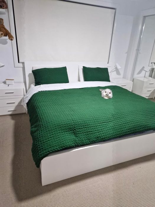 Cama de casal 140x200 com 2 gavetas