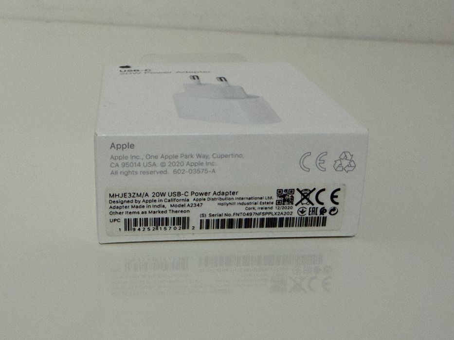 Oryginalna ładowarka Apple 20W USB C