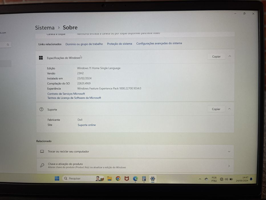 Notbook DELL Geraçao 12 I5-1235U 8Gb 512Gb-em perfeito estado