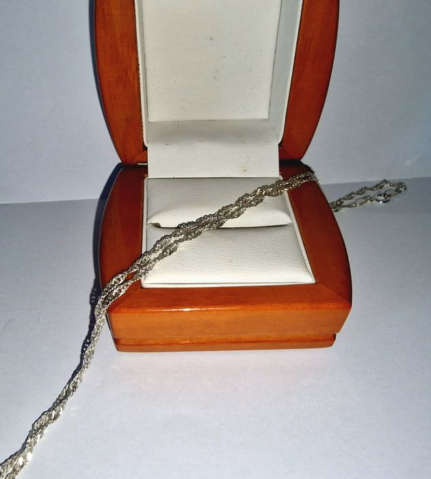 Drobny Srebrny Łańcuszek 50 cm