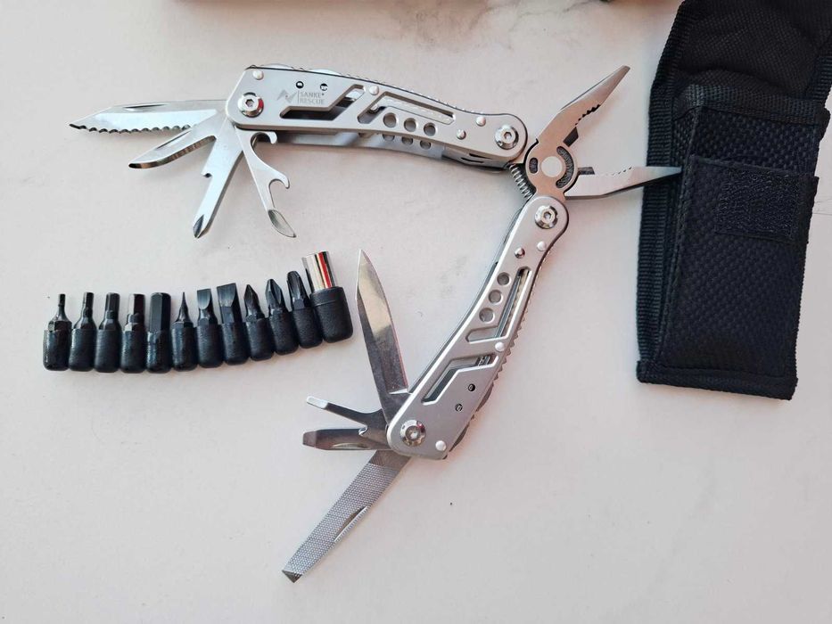 Мультитул тактичний Sanke Rescue Multi Tool 24 in 1, зі сталі з бітами