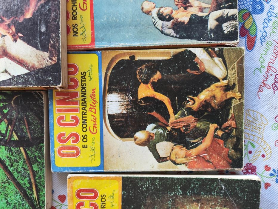 Livros os cinco e os sete enid blyton antigos anos 50/60