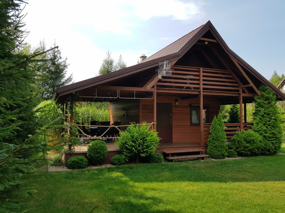 Mazury wynajem domek drewniany noclegi nad jeziorem 8 osób Miłomłyn Miłomłyn • OLX.pl