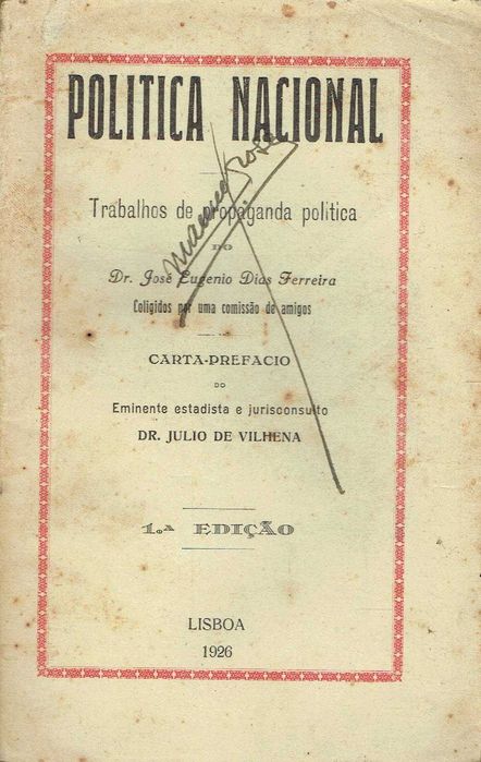 16779
	
Politica nacional
José Eugénio Dias Ferreira