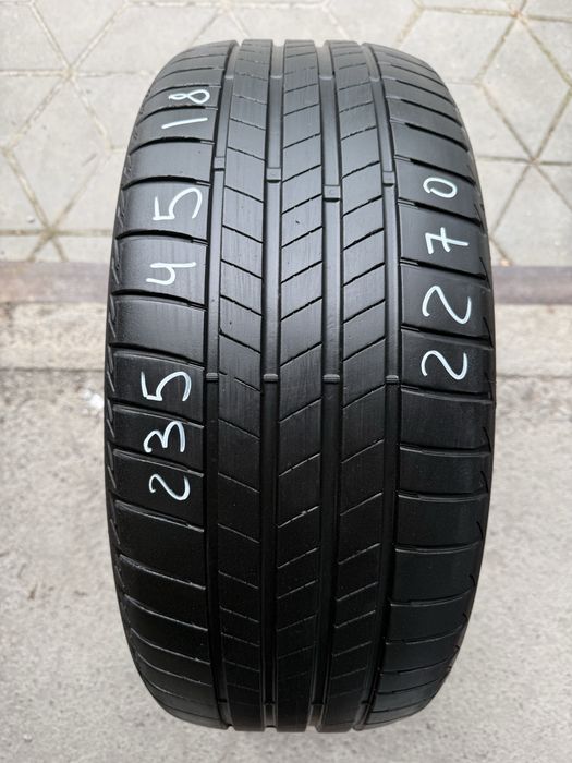 235/45/18 Bridgestone turanza t005 розпаровка одиночка літо шина б/у склад