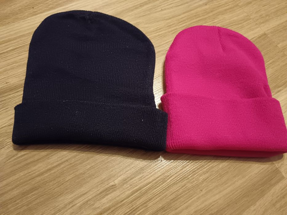 2 czapki damskie